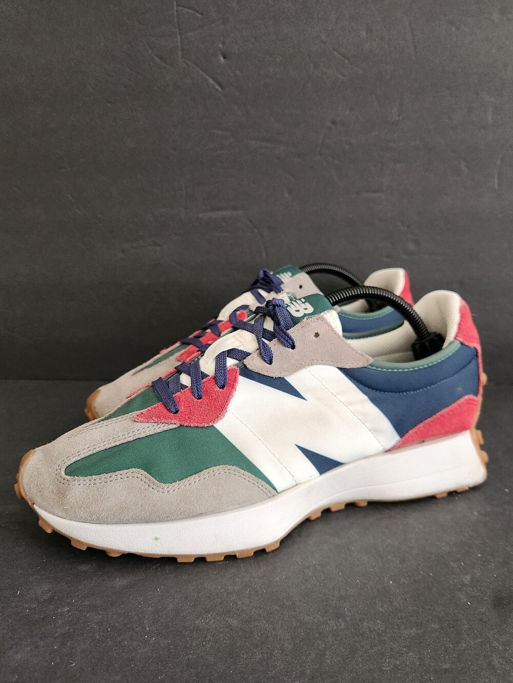 New Balance 327 Multi-Color Grey Green Red Navy Men’s Size 10.5